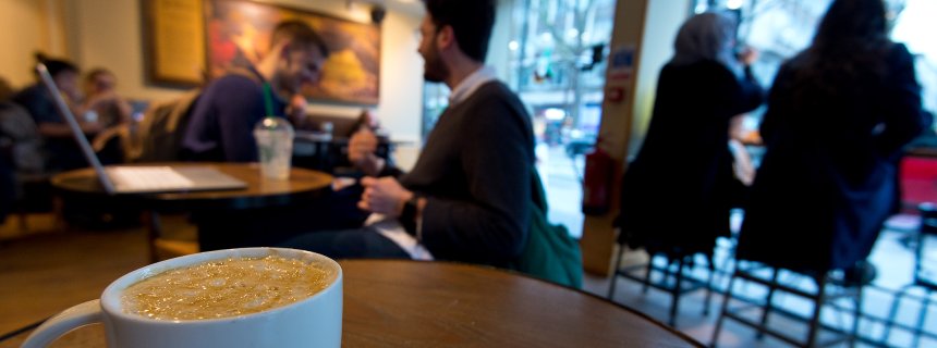 LONDON, ENGLAND - FEBRUARY 17: A venti sized caramel macchiato pictured in a Starbucks on February 17, 2016 in London, England. Today Action on Sugar announced the results of tests on 131 hot drinks which showed that some contained over 20 teaspoons of sugar. The NHS recommends a maximum daily intake of seven teaspoons or 30 grams of sugar. (Photo by Ben Pruchnie/Getty Images)